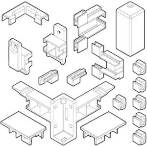 Novellini R04BEA02-K set hoekstukken chroom