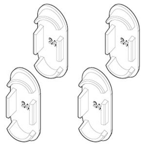 Novellini R04CABJA2P1-30 set afdekkapjes wit 030