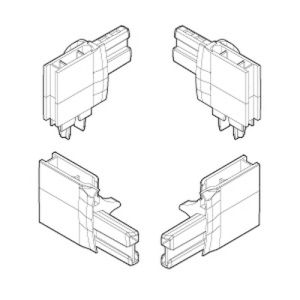 Novellini R04LU2P1-K set eindkapjes chroom