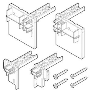 Novellini R04PBJ3P1-A set eindkapjes wit 030