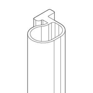 Novellini R50BESO01-TR vertical sealing profile transparent