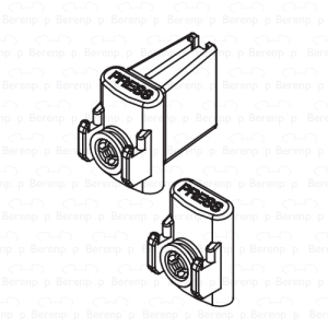 Artweger Baseline GZ109 set rolgeleiders nr.3 voor 3-delige schuifdeur vanaf 2007