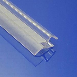 Exa-Lent Universal DS0210010 - G10023100 helder doucheprofiel 2 flapjes 100cm - 10mm