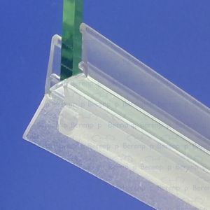 Exa-Lent Universal DS031006 - G06177100 helder doucheprofiel 1 flapje 1 rondje 100cm - 6mm