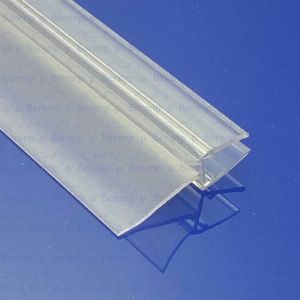 Exa-Lent Universal monsterstukje doucherubber type DS05 - 2cm lengte en geschikt voor glasdikte 6mm - 1 flap 1 flapje