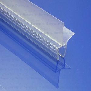 Exa-Lent Universal DS052008 - G08207200 helder doucheprofiel 1 flap 1 flapje 200cm - 8mm