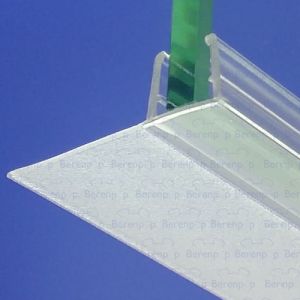 Exa-Lent Universal DS0910010 - G10014100 helder doucheprofiel 1 flap horizontaal 100cm - 10mm