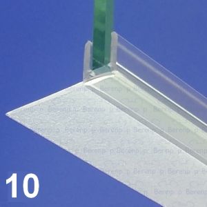 Exa-Lent Universal DS102006 - G06013200 helder doucheprofiel 1 flap horizontaal 200cm - 6mm