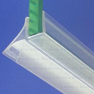 San4U ProfileDay DS121008 - SW1008 kwartrond helder doucheprofiel 3 flapjes 100cm - 8mm