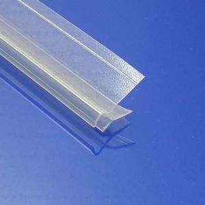 San4U ProfileDay DS351006 kwartrond helder doucheprofiel 2 flapjes 100cm - 6mm