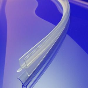 Exa-Lent Universal monsterstukje doucherubber type DS42 - 2cm lengte en geschikt voor glasdikte 6mm - 2 flapjes