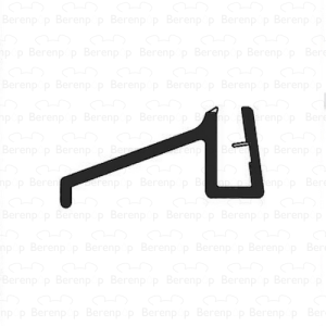 Duscholux 251018.00.000.9999 afwaterprofiel horizontaal, 100cm, 5mm