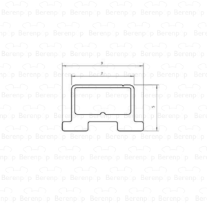Duscholux 620236.01.001.2100 magneetprofiel, 210cm, wit