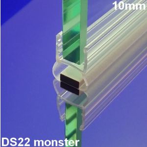 Exa-Lent Universal monsterstukje doucherubber type DS22 - 2cm lengte en geschikt voor glasdikte 10mm - magneet recht