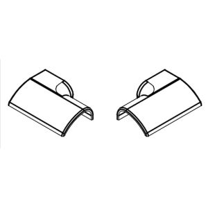 HSK E100211-19-04 afdekkapjes voor waterdorpel, wit *niet meer leverbaar*