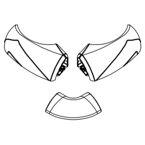 HSK E100211-2-04 afdekkapjes voor waterdorpel, wit