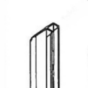 HSK Noblesse E76065 afdichtingsprofiel verticaal, 195cm *niet meer leverbaar*