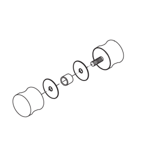 HSK Premium Classic E79140-1 knopgreep rond, chroom *niet meer leverbaar*