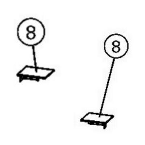 Huppe 2002, 041111 set afdekkapjes *niet meer leverbaar*