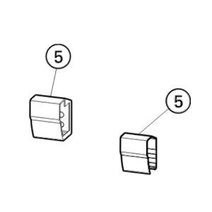 Huppe Aura elegance, 025502 set kappen wandbevestiging