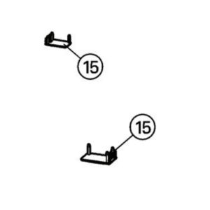 Huppe Aura elegance, 025504 set afdekkapjes