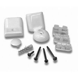 Novellini R01BARSAP-26 set onderdelen voor muursteun wit Ral 9010