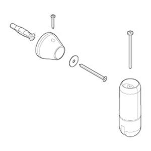 Novellini R801JOK10-K set onderdelen voor muursteun chroom