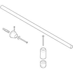 Novellini R80JOK10-B muursteun 100cm matchroom
