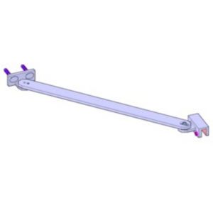 Novellini R80LOU350-K muursteun 350mm chroom