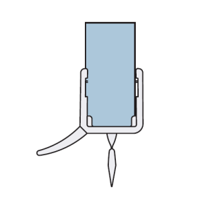 San4U Sealday SD236 afdichtprofiel voor onderkant douchedeur, 200cm, 10mm