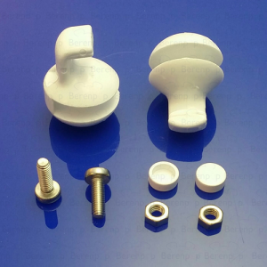 Sealskin Duka 3000 set geleiders (2 x beneden) tbv kwartronde schuifdeuren, wit *niet meer leverbaar*