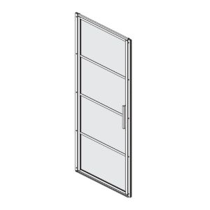 Sealskin Soho SOHO/SW/90/HRZLKSTRP/LF horizontale lekstrip 812mm zwart