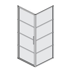 Sealskin Soho SOHO/SW/80/HRZLKSTRP/LF horizontale lekstrip 712mm zwart