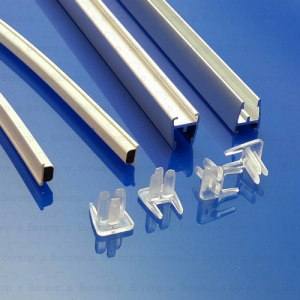 Koralle Vision-B S8L43323 aluminium magneetstrips (excl. kunststof strips) voor kwartrond of vijfhoek *niet meer leverbaar*