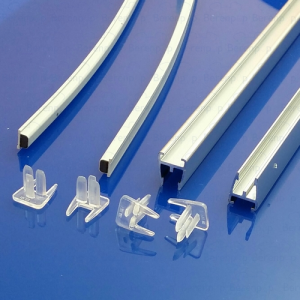 Koralle Vision-B S8L43323 aluminium magneetstrips (excl. kunststof strips) voor kwartrond of vijfhoek *niet meer leverbaar*