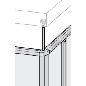 Huppe 1002, 054540 set inschuif magneetstrippen
