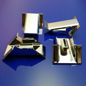 Koralle Facette S8KOR00E220L42079 ( 2537358 ) set afdekkappen (4 stuks) voor scharnieren chroom