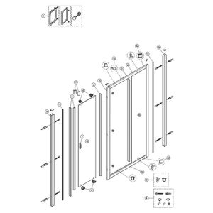 Huppe Alpha 2 - Classics 2 - X1 Flex, 042627 set afdekkapjes, 4 stuks