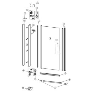 Huppe Design elegance, 068656 handgreepset