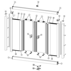 Huppe 2002, 051648 set magneetstrippen