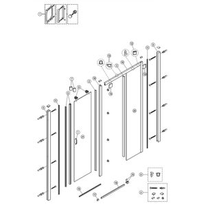 Huppe Classics 2, 068436 geleider compleet, links/rechts