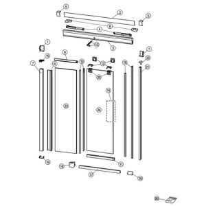 Huppe Design elegance - Aura elegance, 025438 rollenhouder compleet