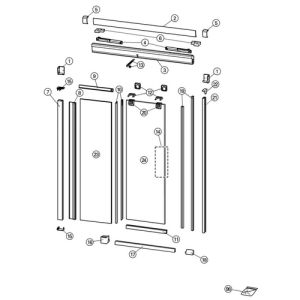 Huppe Design elegance, 068656 handgreepset