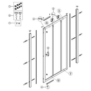 Huppe X1 - X1 Flex - Alpha 2 - Classics 2, 061280 afdichtingsprofiel