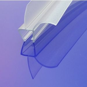 Exa-Lent Universal monsterstukje doucherubber type DS27 - 2cm lengte en geschikt voor glasdikte 8mm - 2 lange flapjes