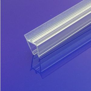 Exa-Lent Universal monsterstukje doucherubber type DS44 - 2cm lengte en geschikt voor glasdikte 8mm - afdichtingsprofiel