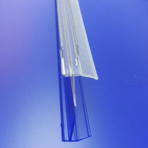 Provex 1246SA00F afwateringsstrip 120cm, 18mm hoog, transparant, voor glasdikte 6mm