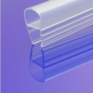 Exa-Lent Universal monsterstukje doucherubber type DS25 - 2cm lengte en geschikt voor glasdikte 8mm - 1 balgje van 8mm (bolletje)