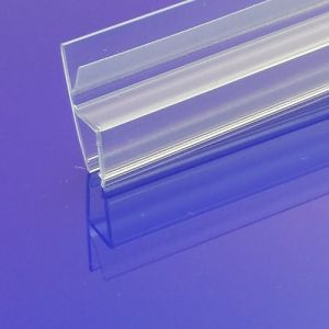 Exa-Lent Universal monsterstukje doucherubber type DS45 - 2cm lengte en geschikt voor glasdikte 6mm - aanslagprofiel 1 flapje