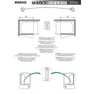 Riho Scandic 131604010 scharnier chroom (t.b.v. Riho Scandic badwand) *niet meer leverbaar*